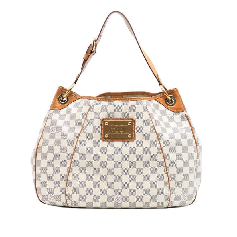 Louis Vuitton Damier Azur Galliera PM White Good condition - Front View