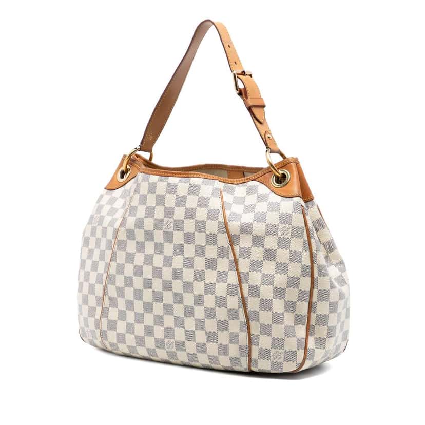 Louis Vuitton Damier Azur Galliera PM White Good condition - Back View