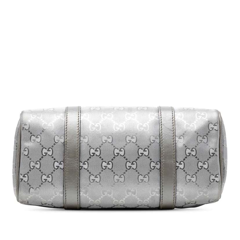 Gucci GG Imprime Joy Boston Silver Canvas Good condition - Inside View