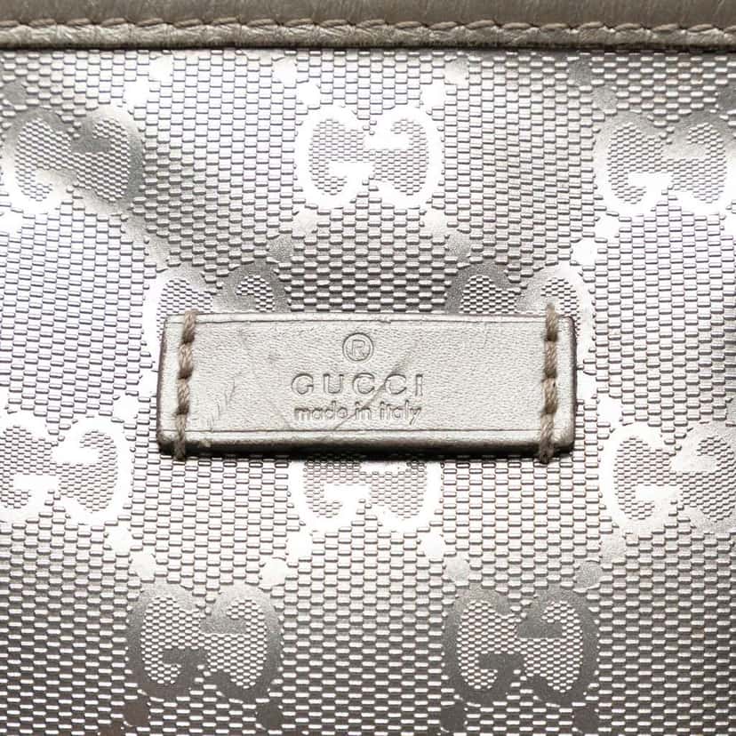 Gucci GG Imprime Joy Boston Silver Canvas Good condition - Box View