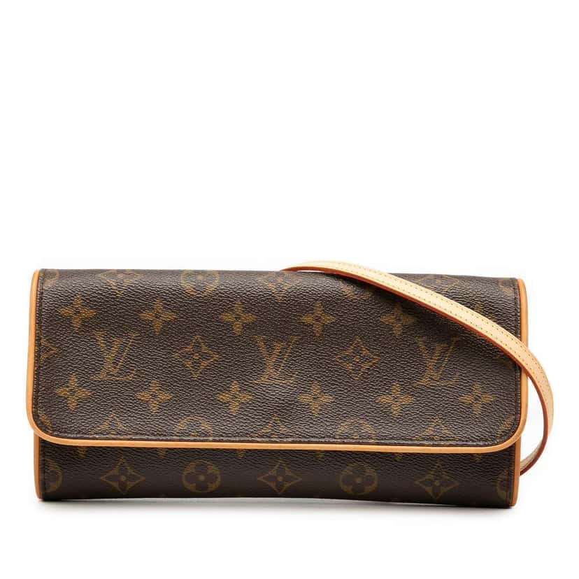 Louis Vuitton Monogram Pochette Twin GM Brown Good condition - Front View