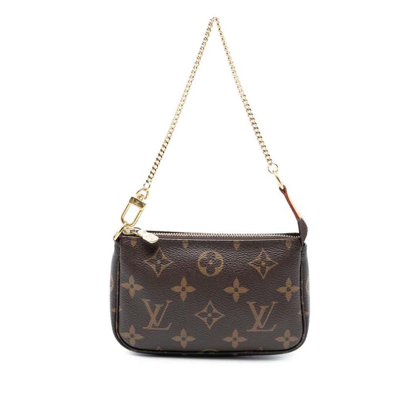 Louis Vuitton Monogram Mini Pochette Accessoires Brown Good condition - Front View