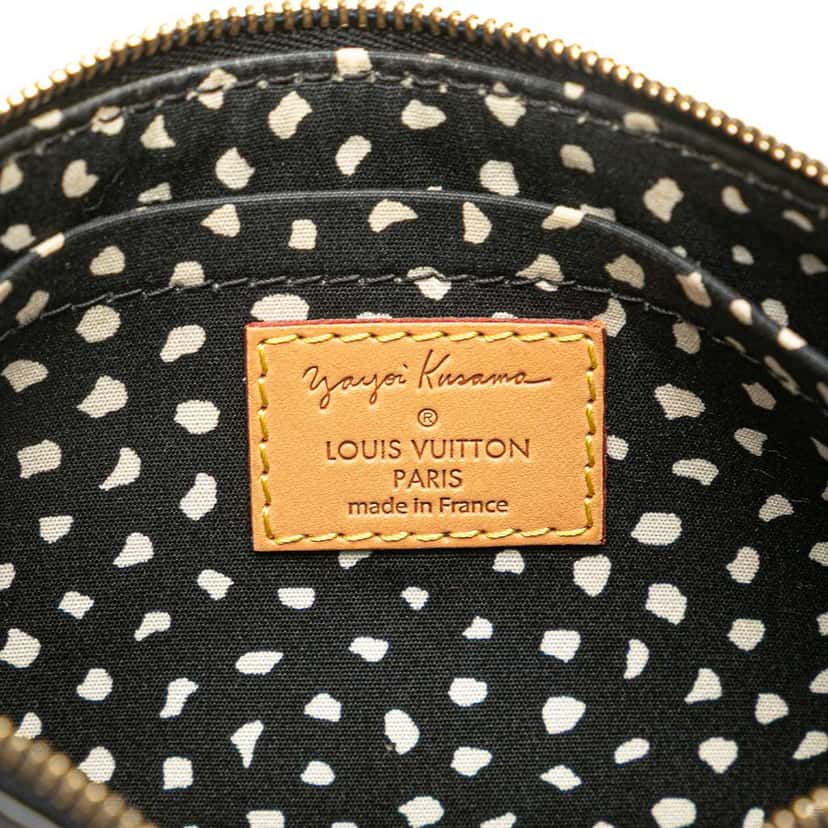 Louis Vuitton Yayoi Kusama Monogram Vernis Dots Infinity Pochette Accessoires Black Leather Good condition - Box View