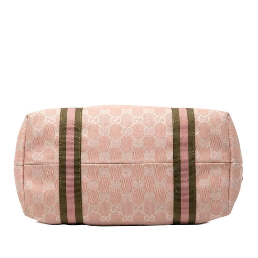 Gucci GG Canvas Jolicoeur Tote Pink Canvas Good condition - Inside View
