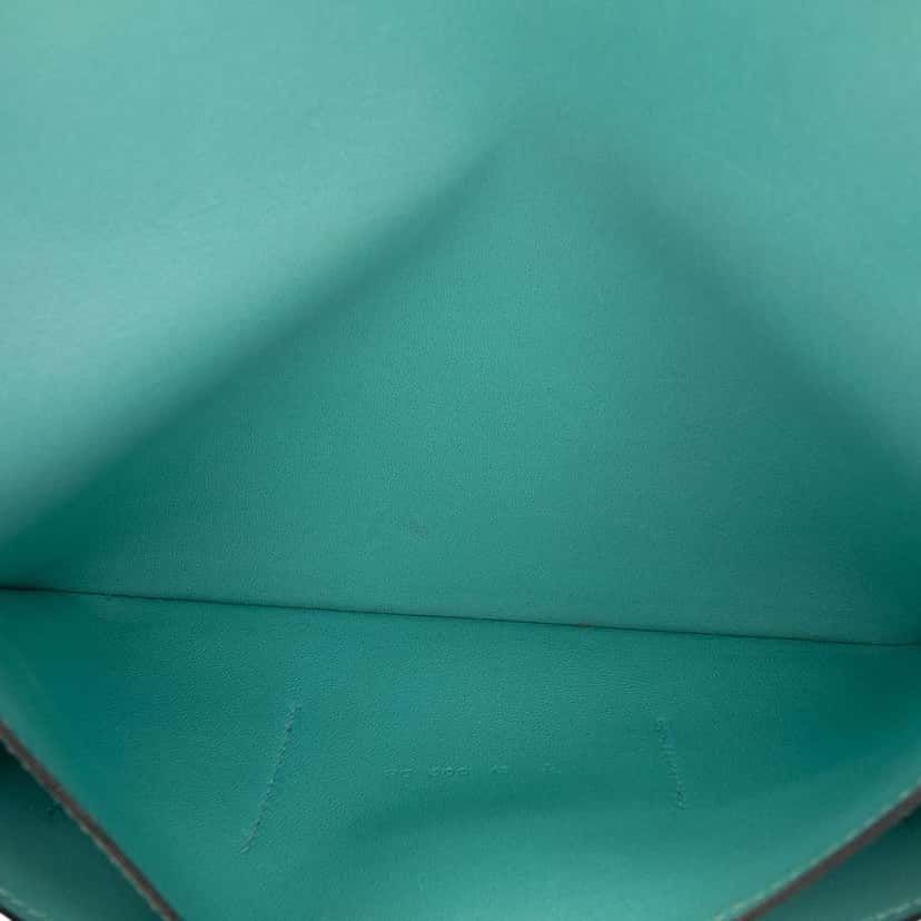 Hermès Togo Dogon Duo Wallet GM Blue Leather Good condition - Model View