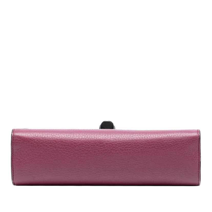 Gucci Medium Leather Miss Bamboo Crossbody Pink Leather Good condition - Inside View