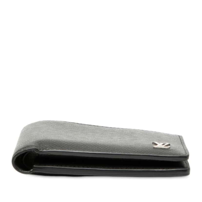Louis Vuitton Taiga Multiple Wallet Black Leather Good condition - Inside View