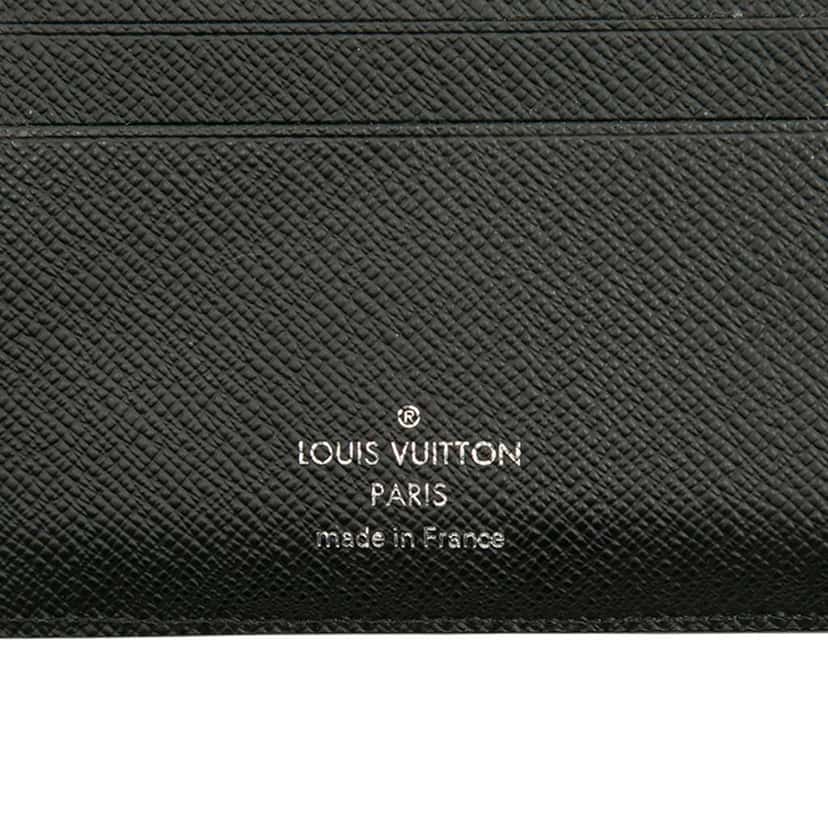 Louis Vuitton Taiga Multiple Wallet Black Leather Good condition - Box View