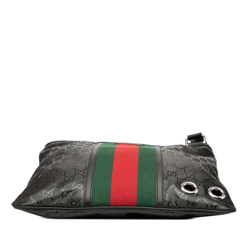 Gucci GG Imprime Web Crossbody Black Canvas Good condition - Inside View