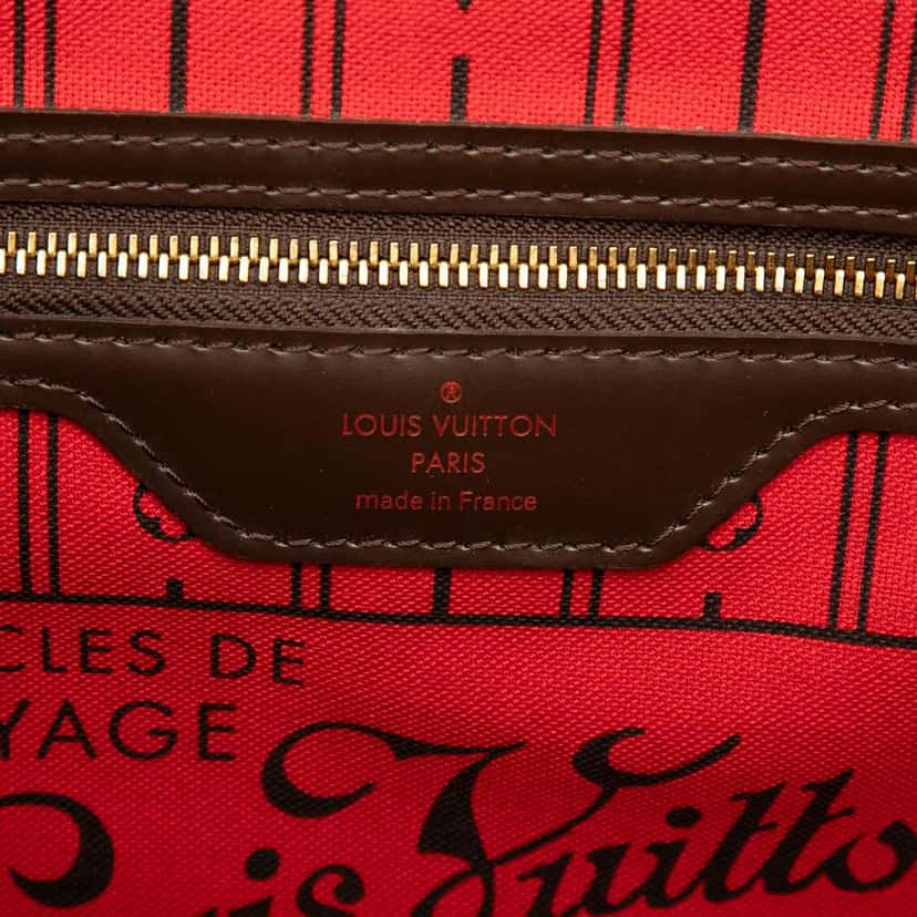 Louis Vuitton Damier Ebene Neverfull PM Brown Good condition - Box View