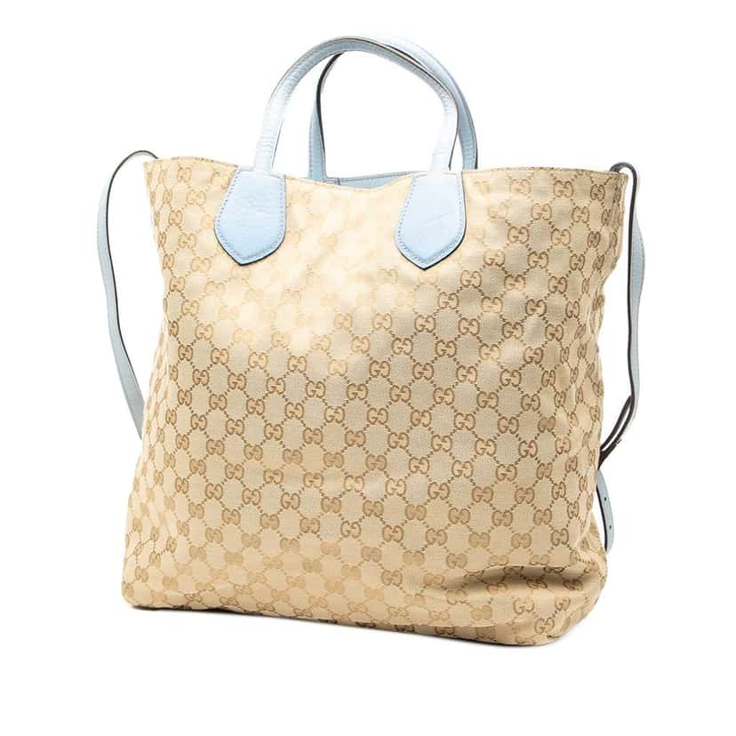 Gucci GG Canvas Reversible Tote Brown Canvas Very good condition - Back View
