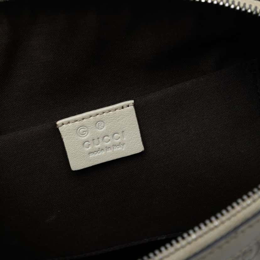 Gucci Mini Guccissima Dome Satchel White Leather Good condition - Box View