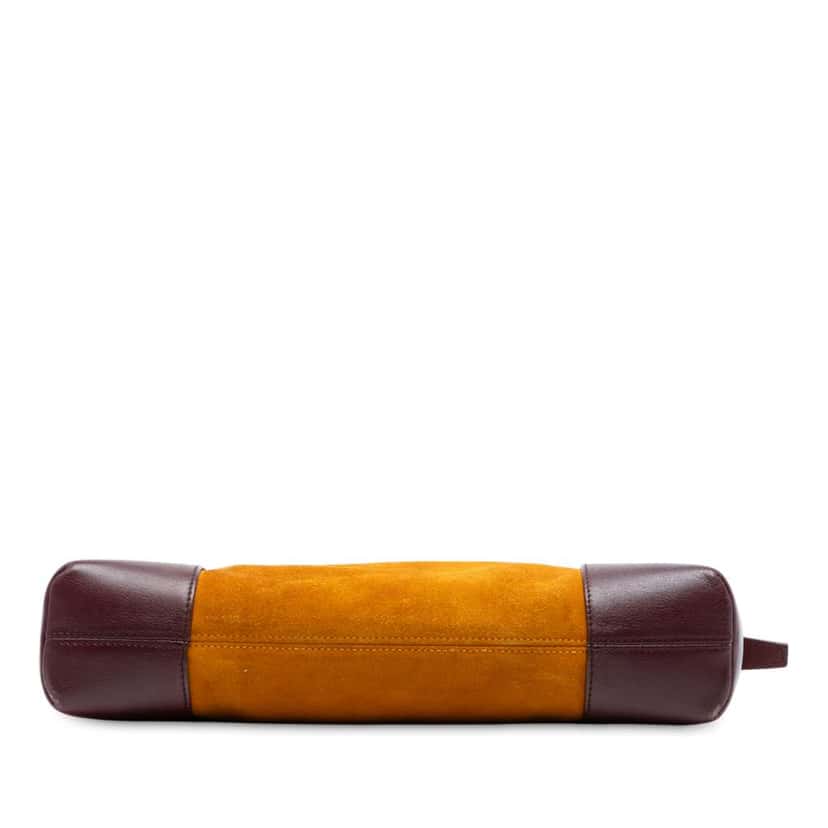 Loewe Anagram Suede Shoulder Bag Orange Leather Good condition - Inside View