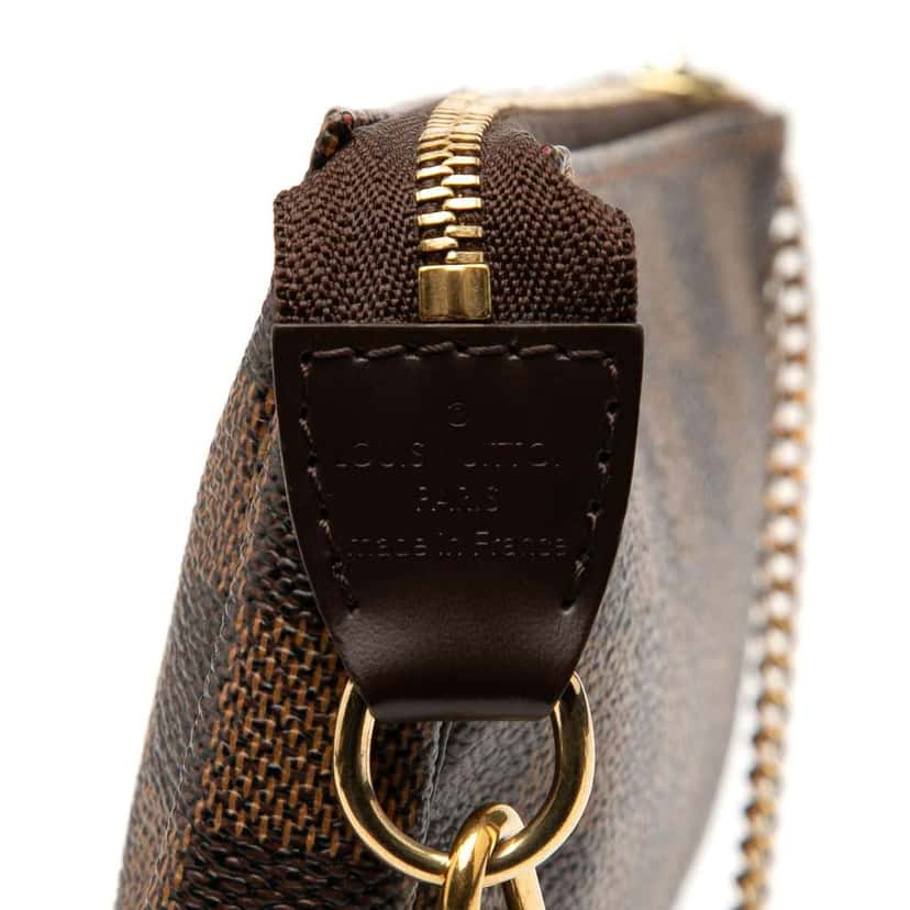 Louis Vuitton Damier Ebene Trunks and Bags Mini Pochette Accessoires Brown Very good condition - Box View