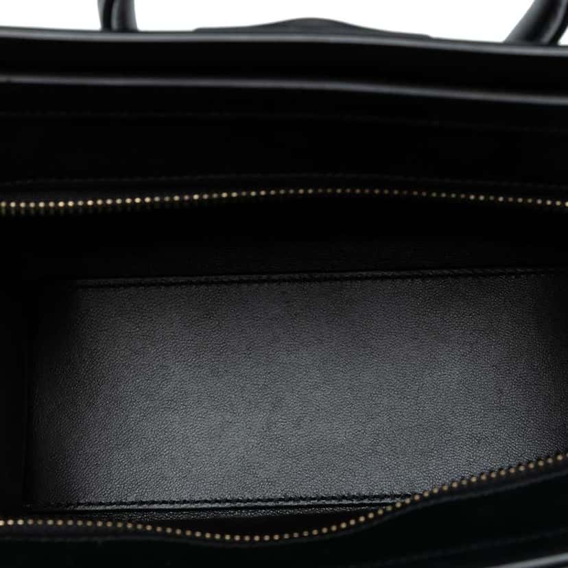 Celine Nano Tricolor Leather Luggage Tote White Leather Good condition - Model View