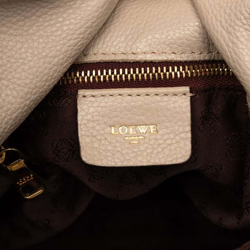 Loewe Nappa Flamenco Tassel 30 Brown Leather Good condition - Box View