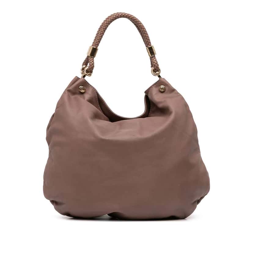Gucci Leather Shoulder Bag Brown Leather Good condition - Front View