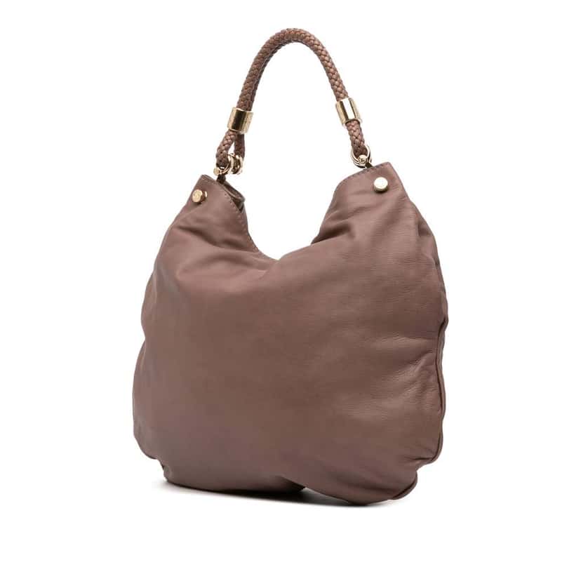 Gucci Leather Shoulder Bag Brown Leather Good condition - Back View