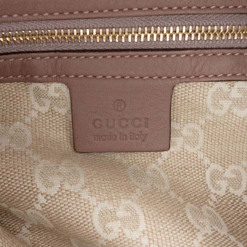 Gucci Leather Shoulder Bag Brown Leather Good condition - Box View