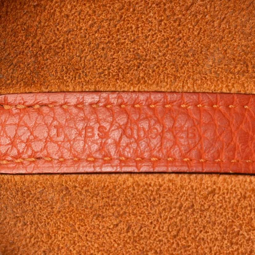 Hermès Clemence Picotin Lock 18 Orange Leather Good condition - Box View