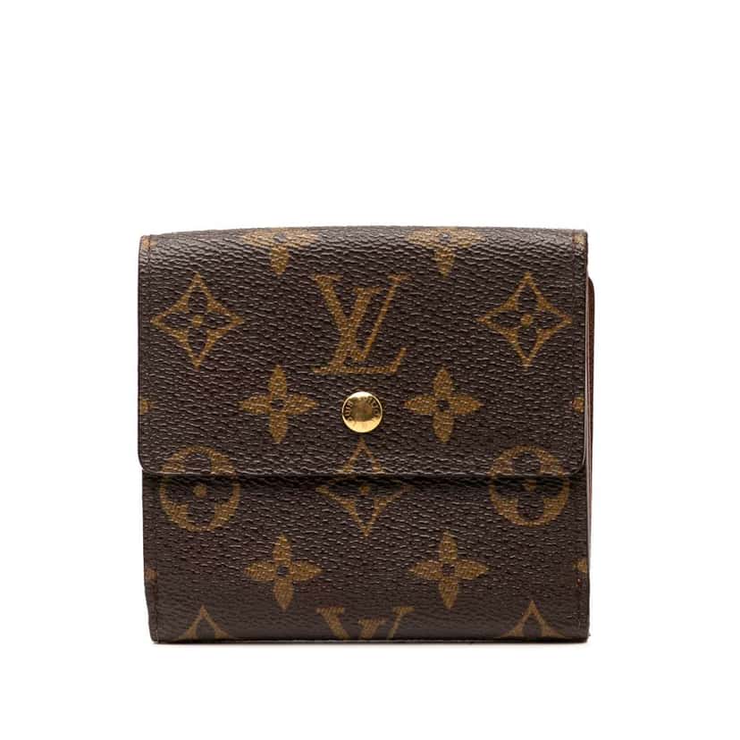 Louis Vuitton Monogram Portefeuille Elise Wallet Brown Good condition - Front View