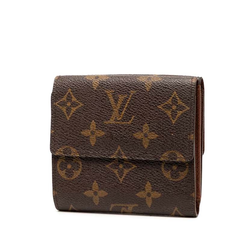 Louis Vuitton Monogram Portefeuille Elise Wallet Brown Good condition - Back View