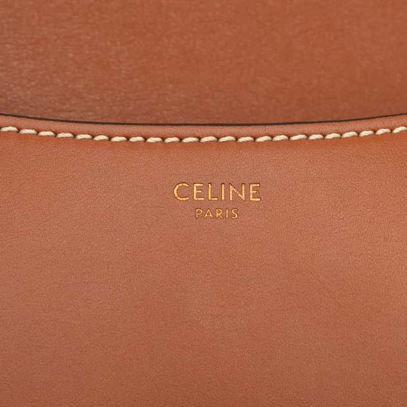 Celine Small Maillon Triomphe Jacquard and Calfskin Crecy Crossbody Blue Jacquard Very good condition - Box View