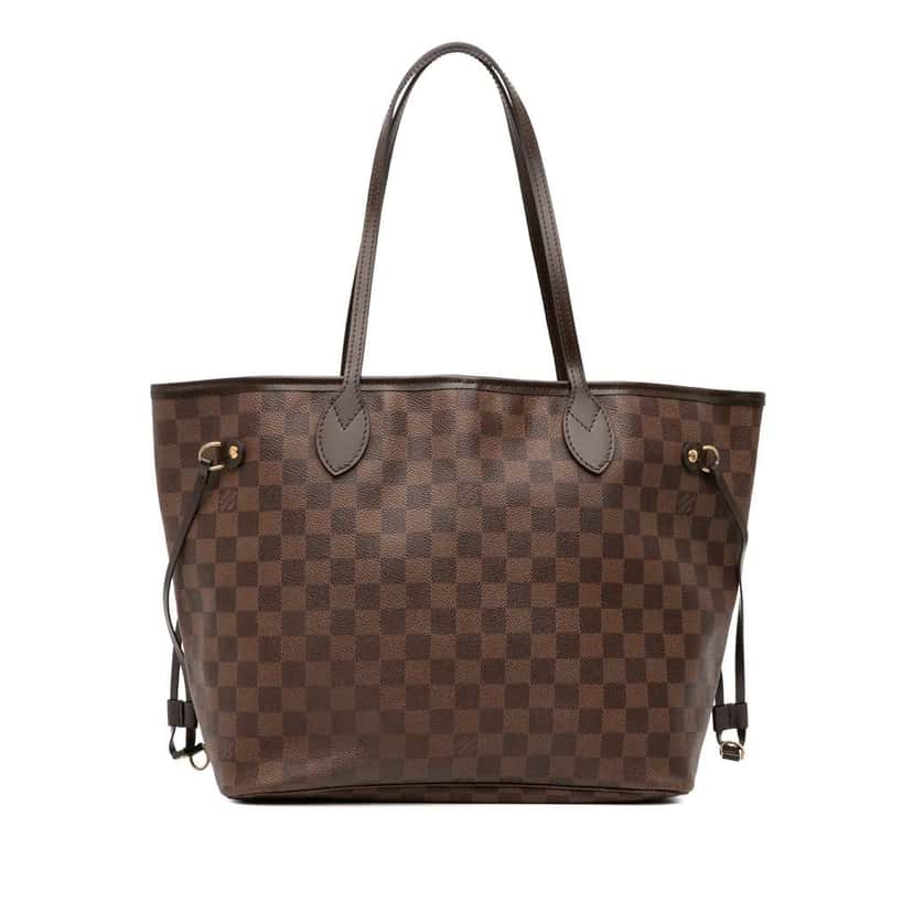 Louis Vuitton Damier Ebene Neverfull MM Brown Good condition - Front View