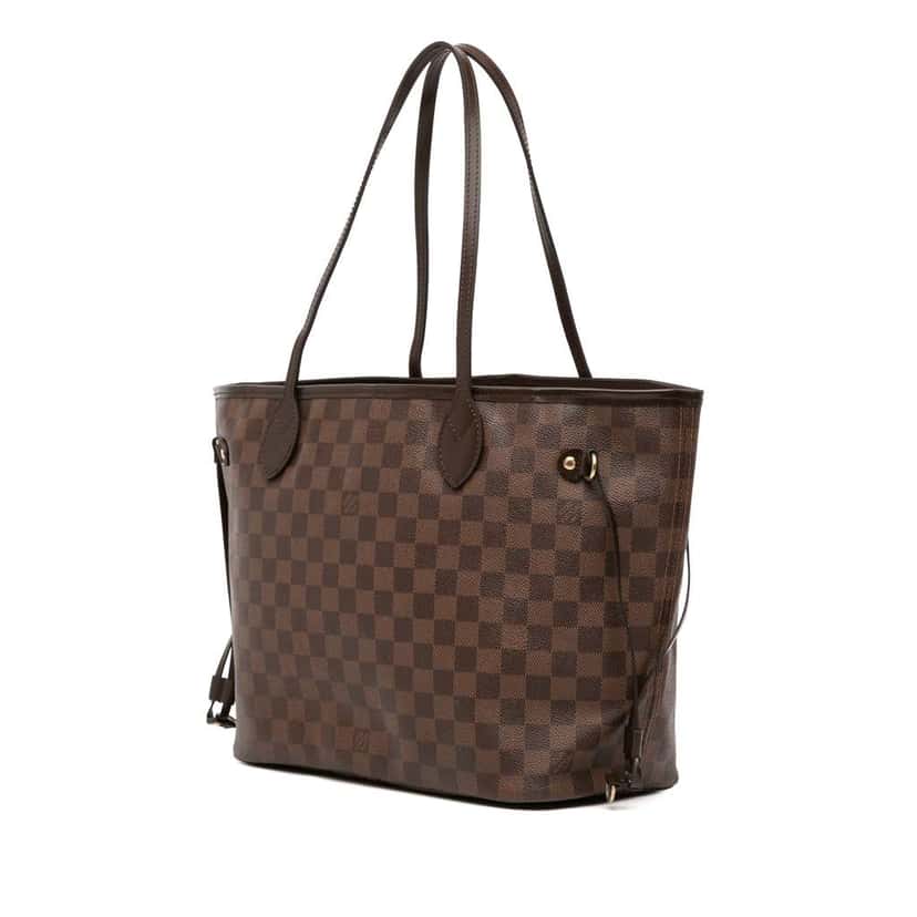 Louis Vuitton Damier Ebene Neverfull MM Brown Good condition - Back View