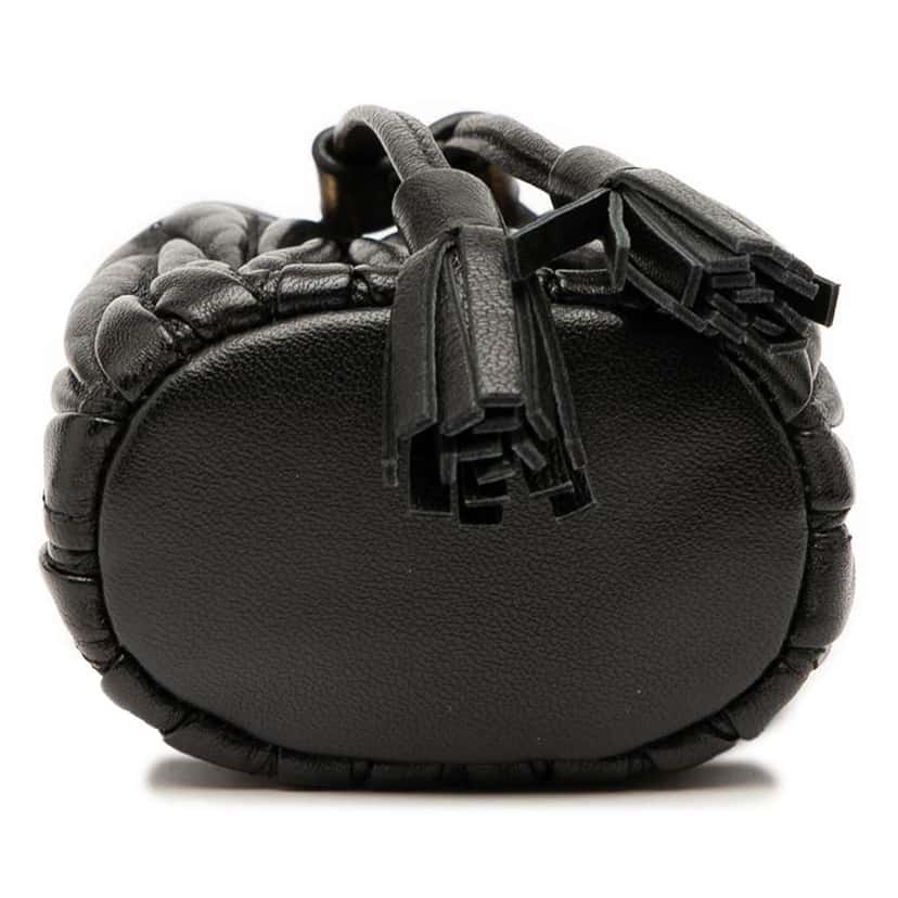 Miu Miu Mini Matelasse Nappa Bucket Bag Black Leather Good condition - Inside View