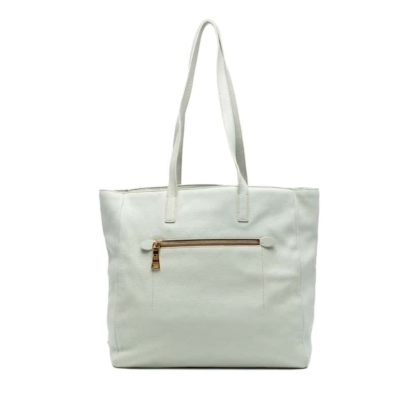 Prada Vitello Daino Tote White Leather Good condition - Front View