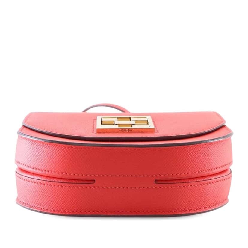 Hermès Epsom Mosaique Au 24 17 Red Leather Good condition - Model View