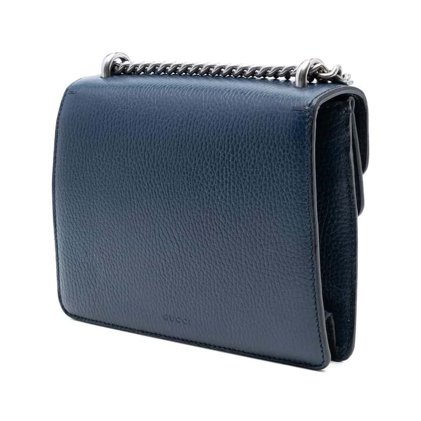 Gucci Small Leather Dionysus Crossbody Blue Leather Good condition - Back View
