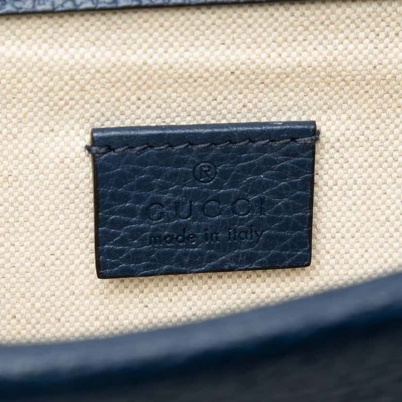 Gucci Small Leather Dionysus Crossbody Blue Leather Good condition - Box View