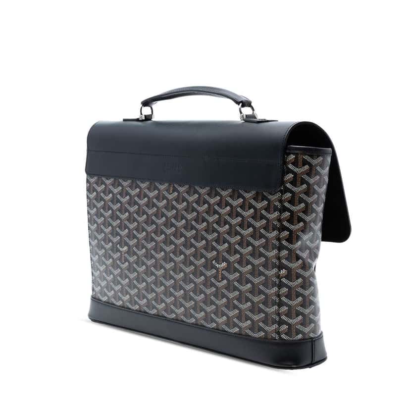 Goyard Goyardine Citadin Briefcase Black Canvas Good condition - Back View