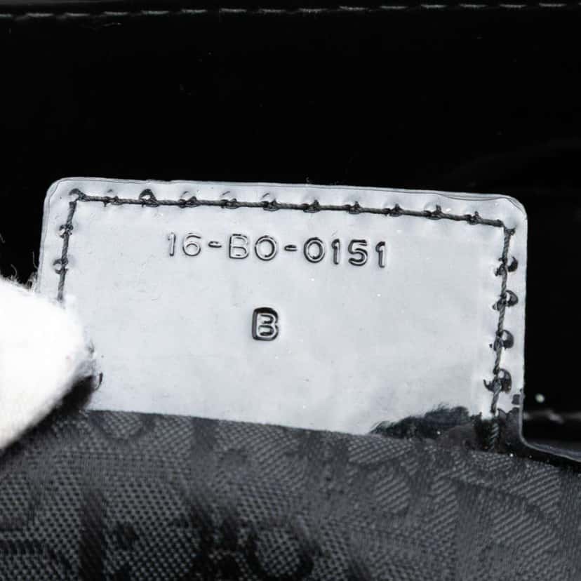 Dior Large Patent Cannage Lady Dior Black Leather Good condition - Box View