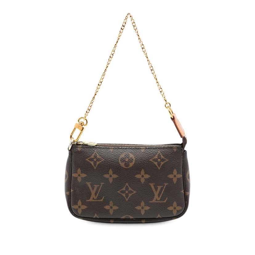 Louis Vuitton Monogram Mini Pochette Accessoires Brown Very good condition - Front View
