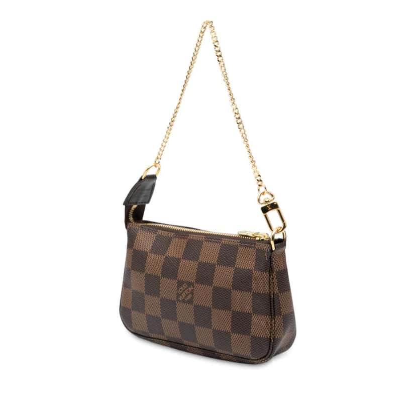 Louis Vuitton Damier Ebene Mini Pochette Accessoires Brown Good condition - Back View