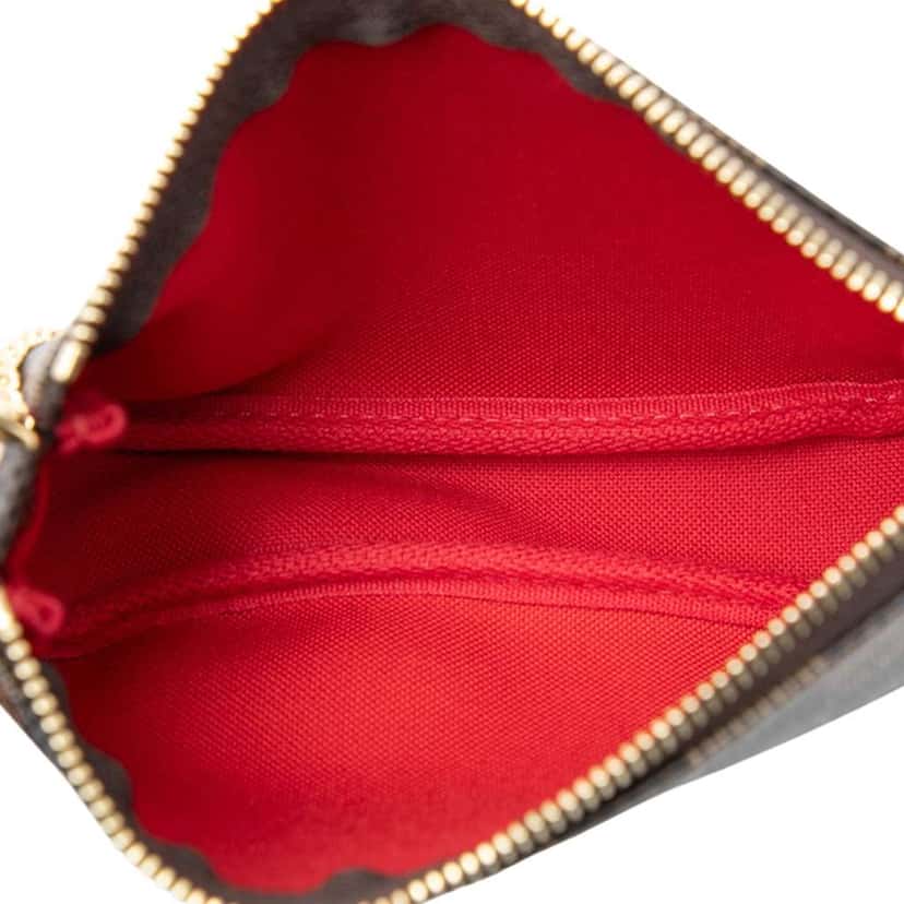 Louis Vuitton Damier Ebene Mini Pochette Accessoires Brown Good condition - Model View