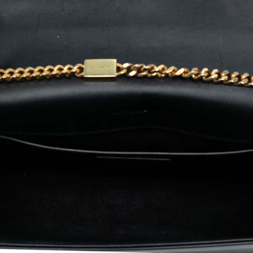 Saint Laurent Medium Smooth Calfskin Classic Monogram Kate Tassel Crossbody Black Leather Good condition - Model View