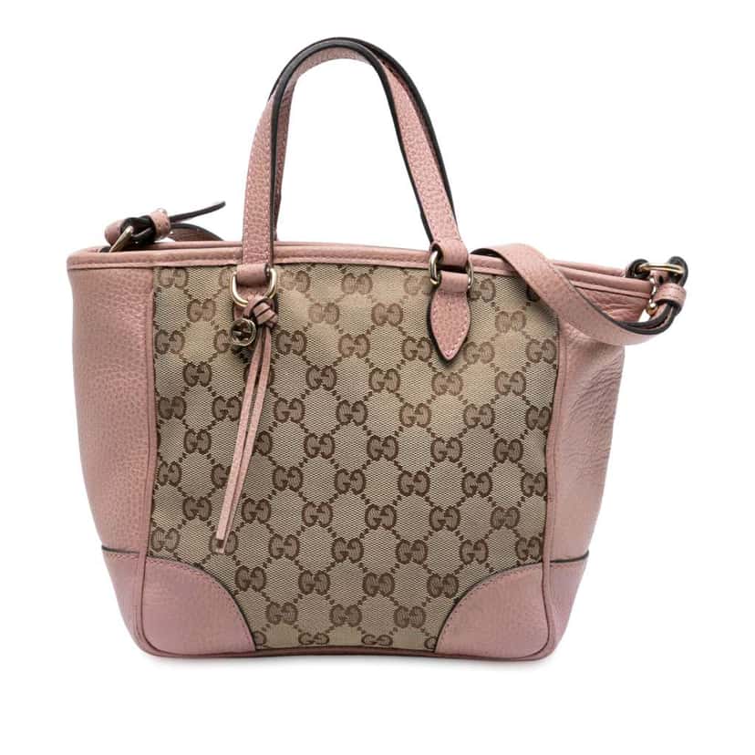 Gucci Small GG Canvas Bree Satchel Brown Canvas Good condition - Front View