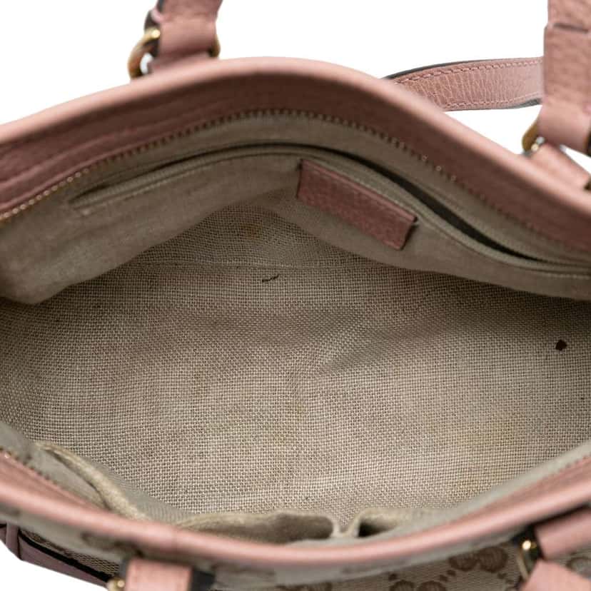 Gucci Small GG Canvas Bree Satchel Brown Canvas Good condition - Model View