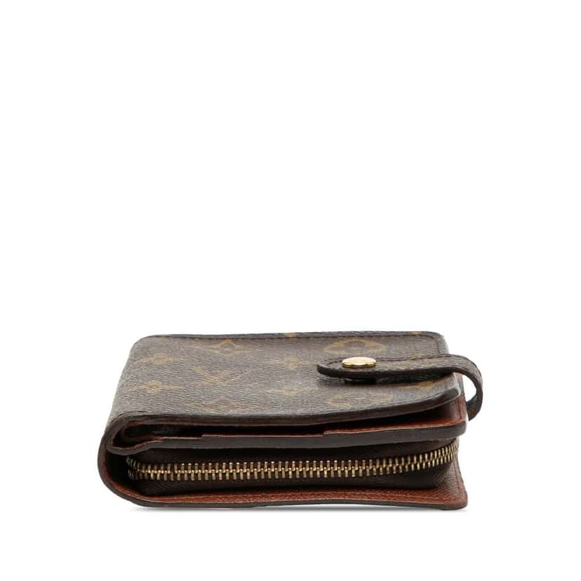 Louis Vuitton Monogram Bifold Compact Wallet Brown Good condition - Inside View