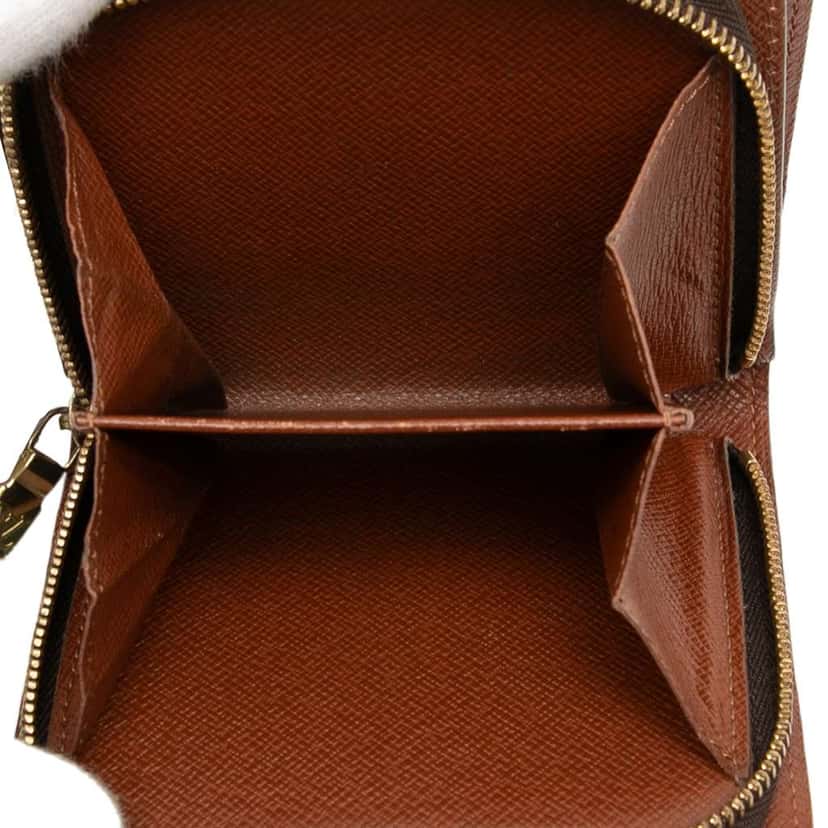 Louis Vuitton Monogram Bifold Compact Wallet Brown Good condition - Model View