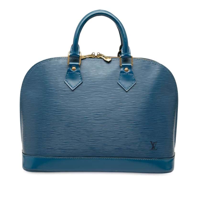 Louis Vuitton Epi Alma PM Blue Leather Very good condition - Front View