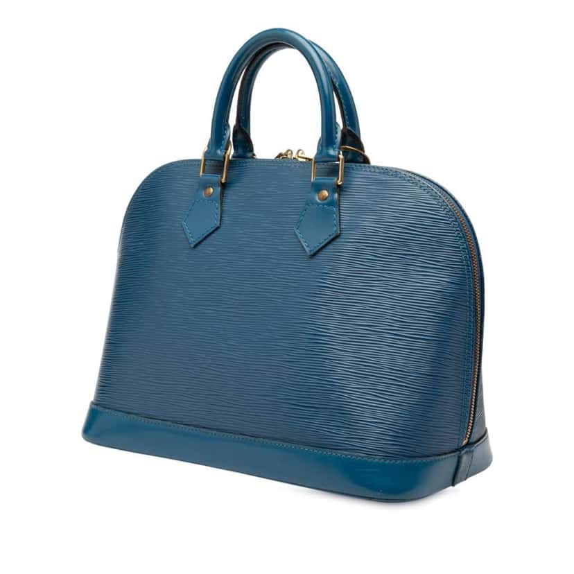 Louis Vuitton Epi Alma PM Blue Leather Very good condition - Back View