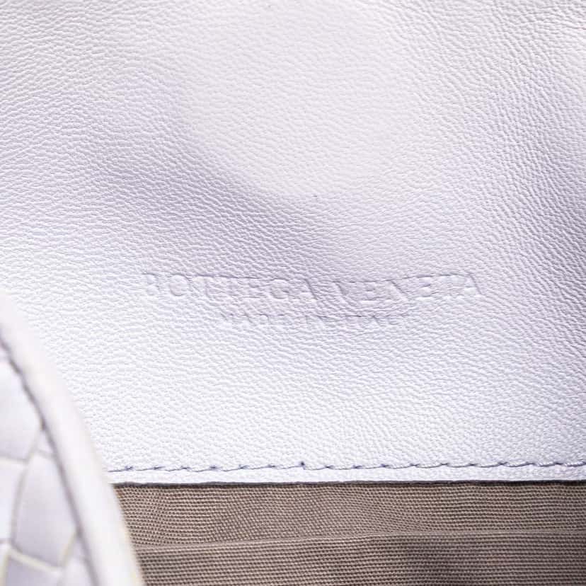 Bottega Veneta Nappa Intrecciato Parachute Tote Purple Leather Good condition - Box View