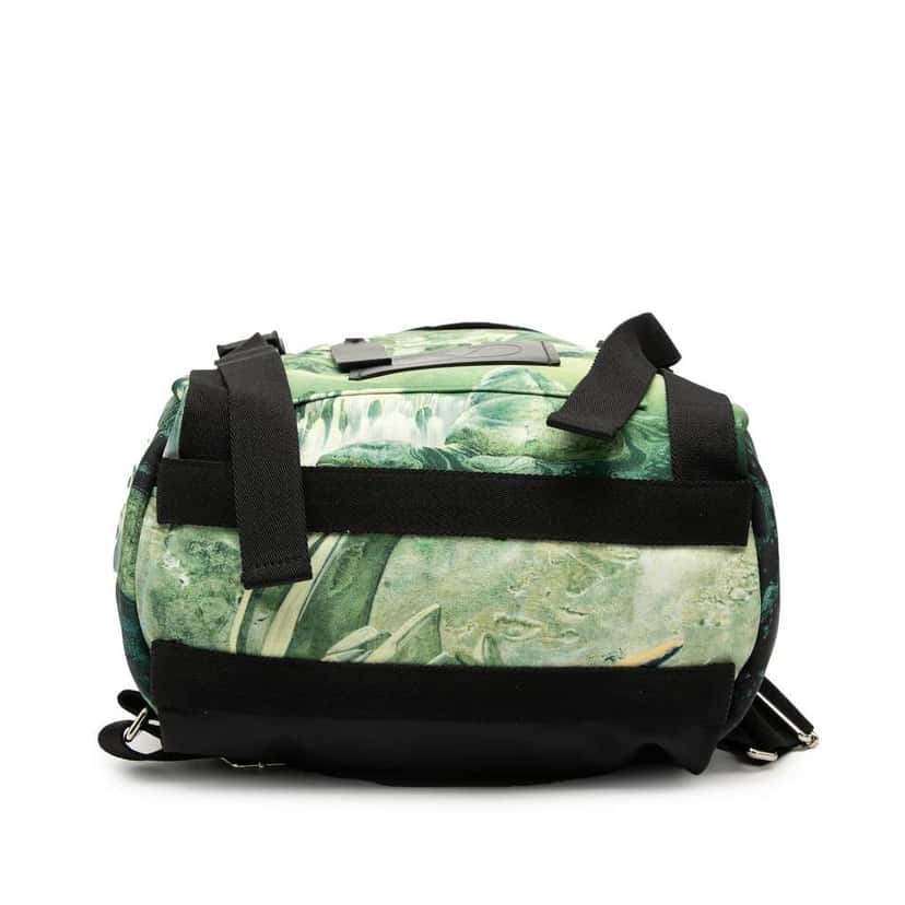 Valentino Roger Dean Red Dragon Nylon Backpack Green Very good condition - Inside View