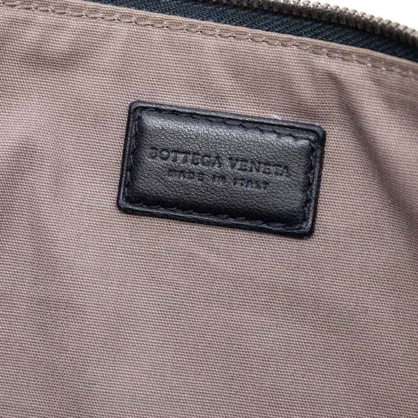 Bottega Veneta Nappa Intrecciato Clutch Black Leather Good condition - Box View