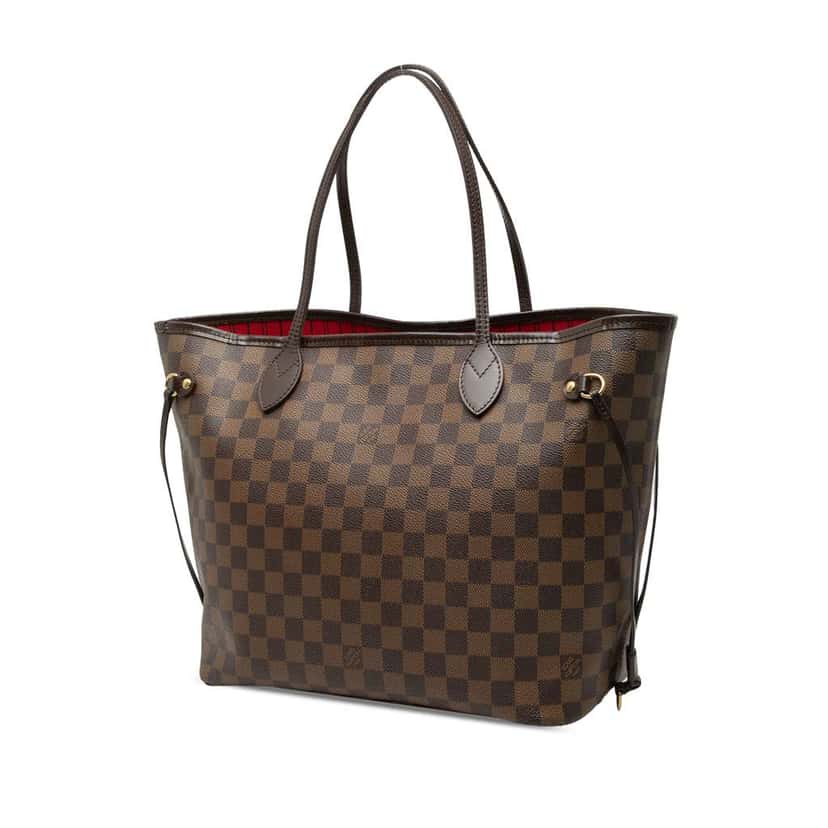 Louis Vuitton Damier Ebene Neverfull MM Brown Good condition - Back View